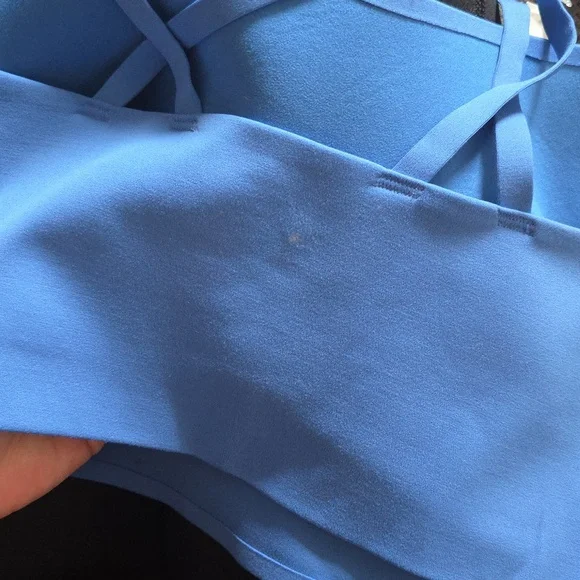 NWT Aerie Offline Real Me Blue Strappy Sports Bra - Picture 7 of 7